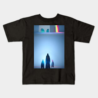 3 ETHEREAL COOL GHOSTS ON  HALLOWEEN Kids T-Shirt